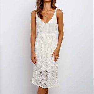 Petal & Pup Petrova Cream Crochet Dress
